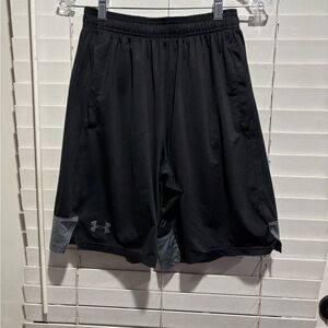 Under Armour Men's Athletic Shorts in Black with Gray Details
